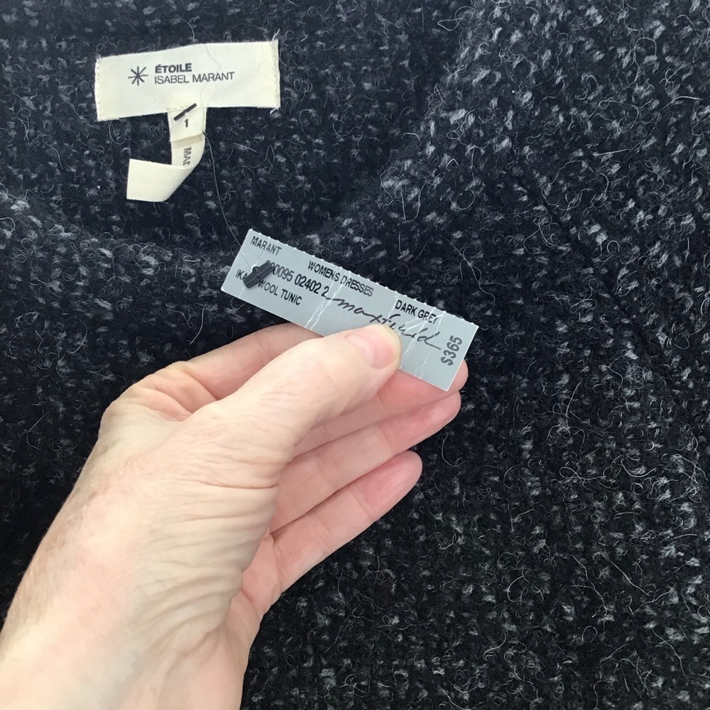 E’toile Isabella Marant NWT Ikala Wool Alpaca Blend Tunic Dress/Top Gray Size 1 - Picture 6 of 11